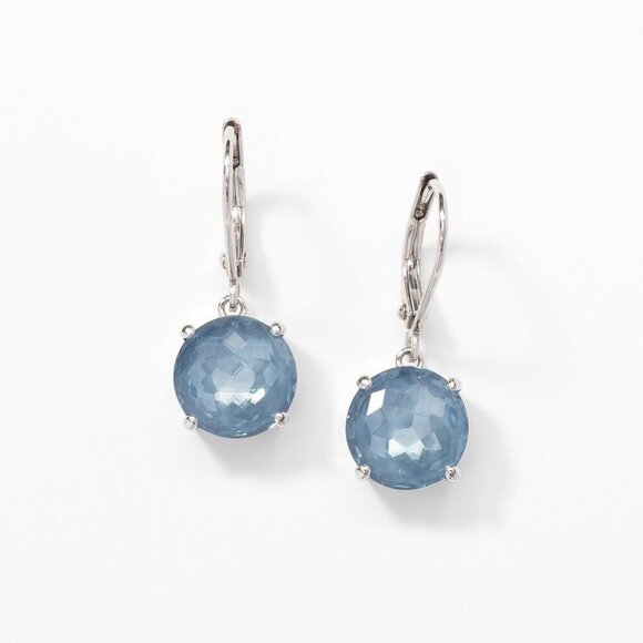 Touchstone Crystal Jewelry - Ella earrings, Denim Ignite ~ Touchstone Crystal‎ by Swarovski